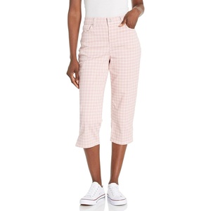 image:imageGloria Vanderbilt Womens Amanda Capri JeansRosy Pinkrefined Plaidds