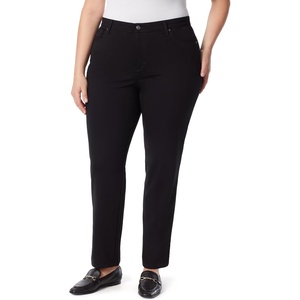 image:imageGloria Vanderbilt Womens Amanda Ponte High Rise Knit Pant PlusBlack