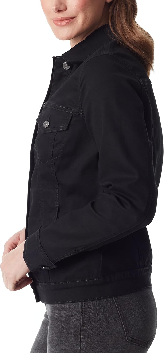 image:imageGloria Vanderbilt Womens Amanda Denim Jean Jacket StandardBlack