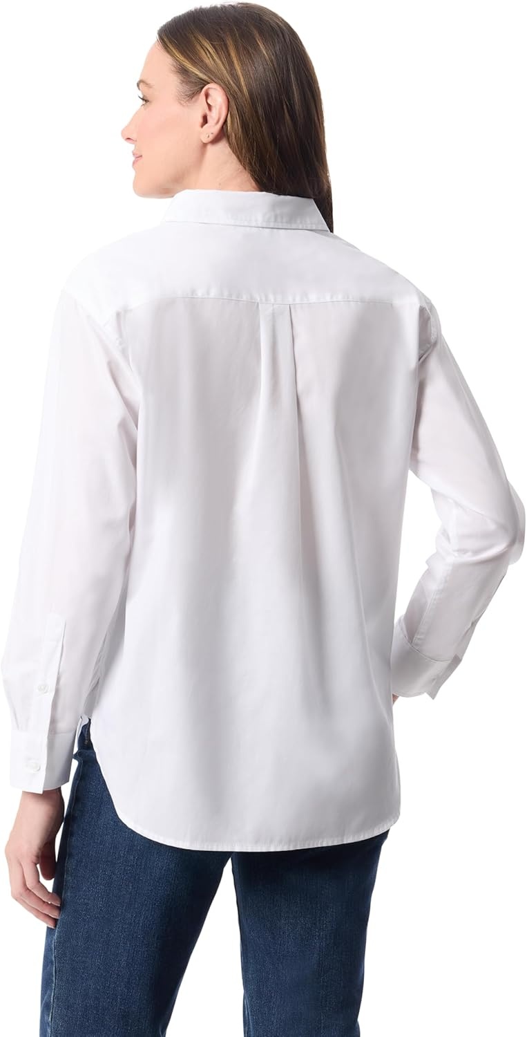 image:imageGloria Vanderbilt Womens Amanda HighLow Long Sleeve Pullover Shirt StandardVintage White