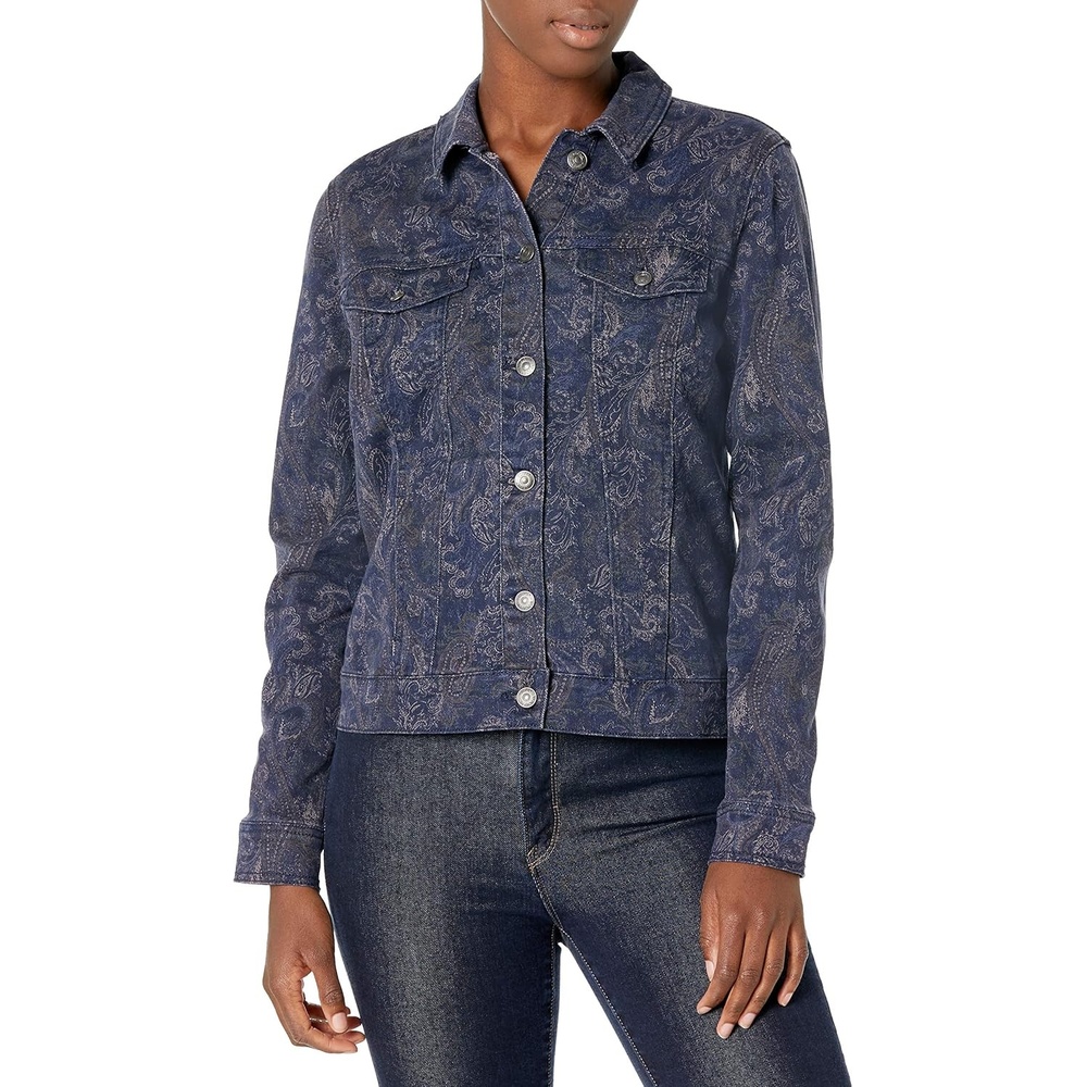 image:imageGloria Vanderbilt Womens Amanda Denim Jean JacketMarine Navy Underseads