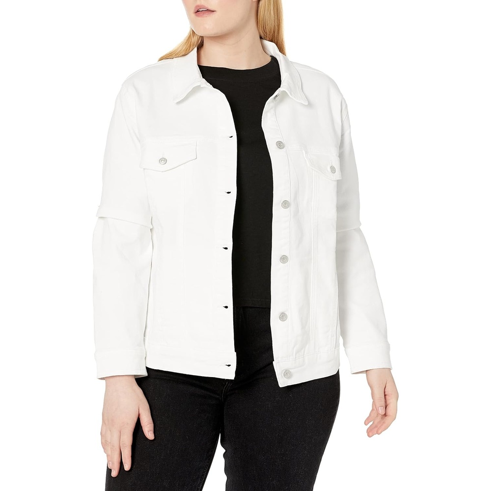 image:imageGloria Vanderbilt Womens Amanda Jean JacketVintage White