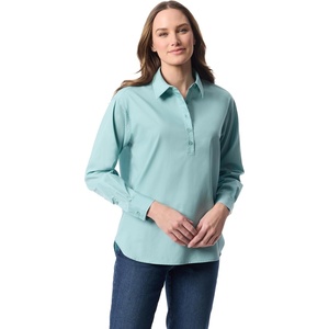 image:imageGloria Vanderbilt Womens Amanda HighLow Long Sleeve Pullover Shirt StandardAquifer