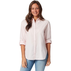 image:imageGloria Vanderbilt Womens Amanda Oversized Button Down Shirt with Rolltab SleevesPink Parasol