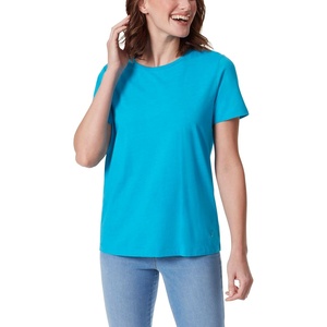 image:imageGloria Vanderbilt Womens Amanda Short Sleeve Knit Tee Shirt with Wide Crew Neck StandardIsland Cove