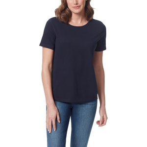 image:imageGloria Vanderbilt Womens Amanda Short Sleeve Knit Tee Shirt with Wide Crew Neck StandardMidnight Affair