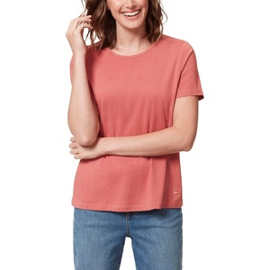 image:imageGloria Vanderbilt Womens Amanda Short Sleeve Knit Tee Shirt with Wide Crew Neck StandardPersimmon