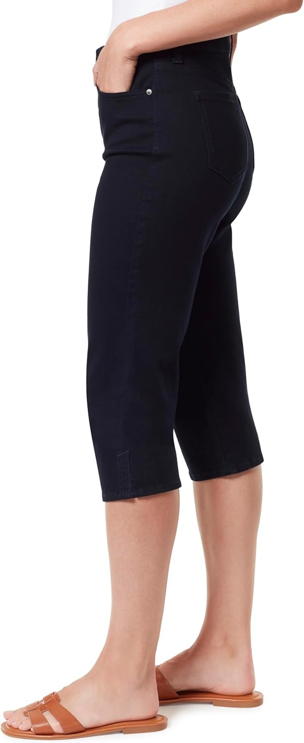 image:imageGloria Vanderbilt Womens Amanda Capri with High Rise Tapered StandardMidnight Affair