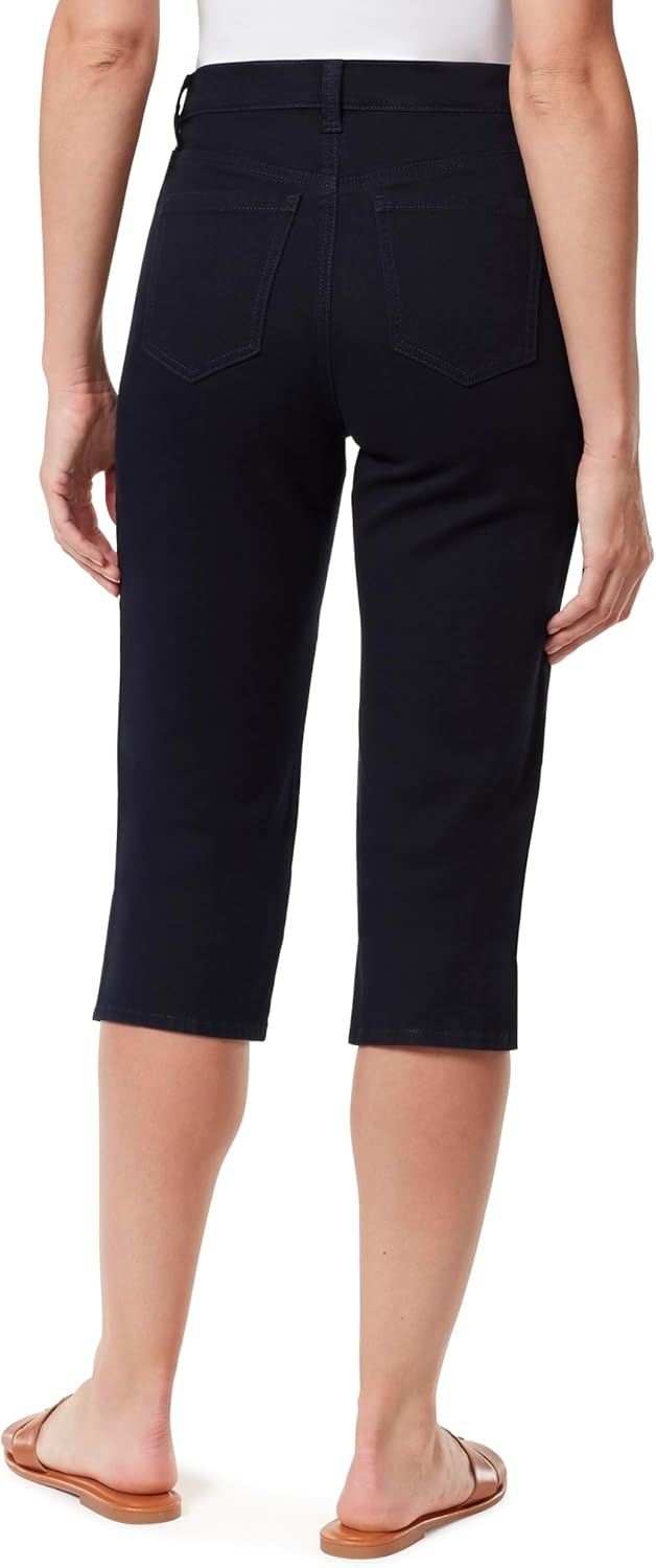image:imageGloria Vanderbilt Womens Amanda Capri with High Rise Tapered StandardMidnight Affair