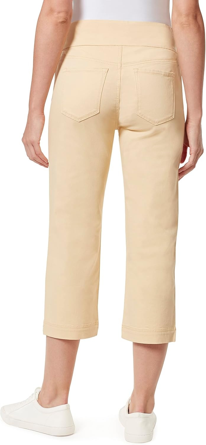 image:imageGloria Vanderbilt Womens Amanda Pull on CapriAlmond Cream