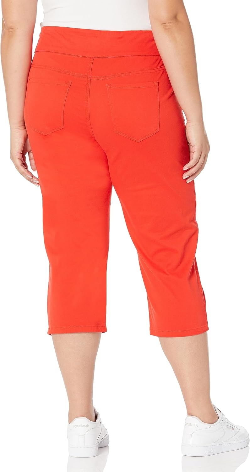 image:imageGloria Vanderbilt Womens Amanda Pull on CapriRed Sparkds