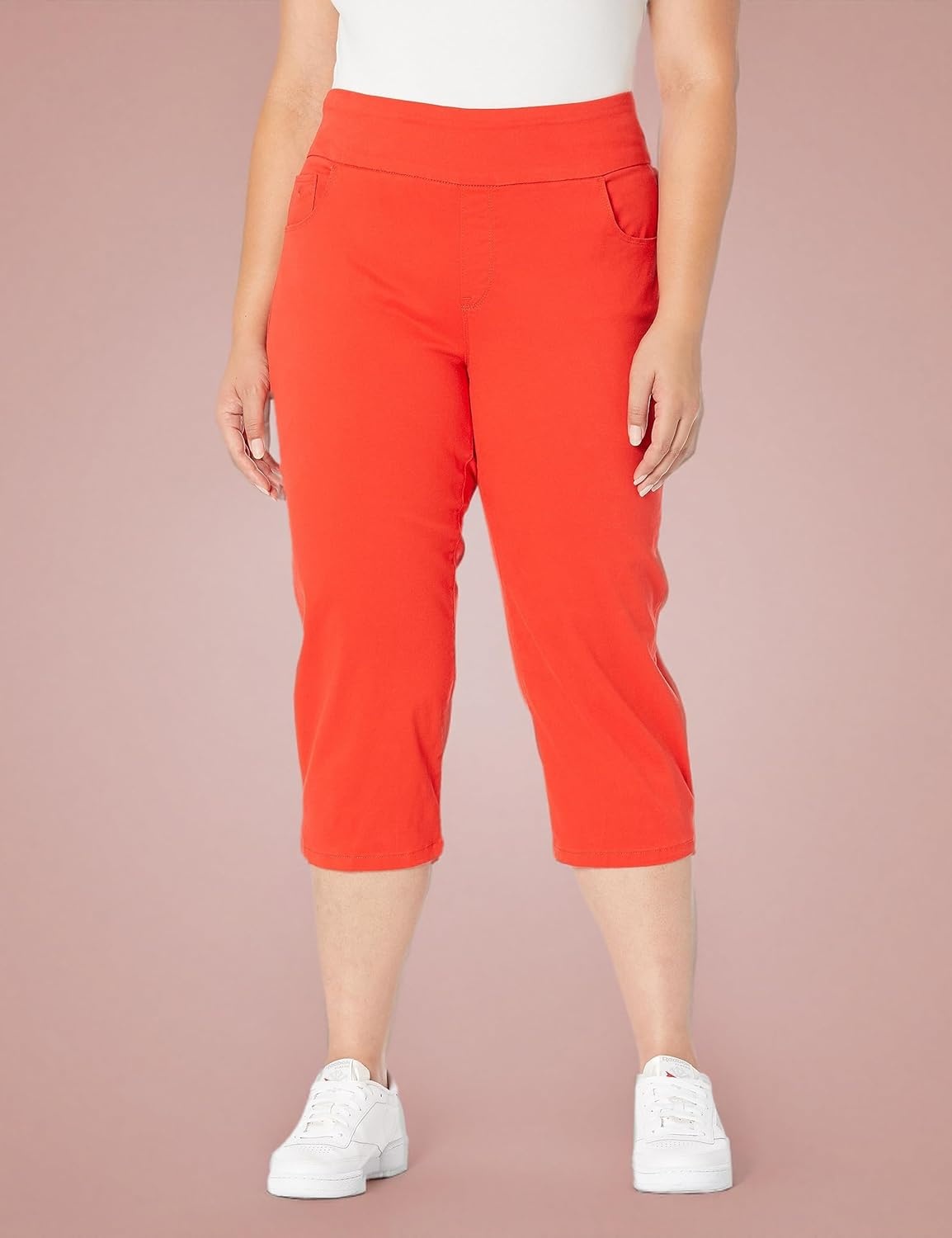 image:imageGloria Vanderbilt Womens Amanda Pull on CapriRed Sparkds