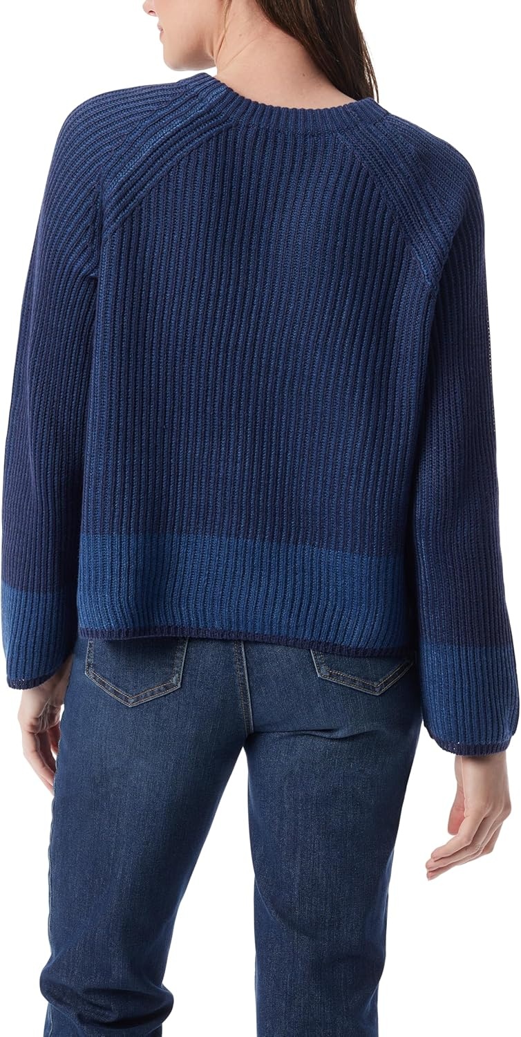 image:imageGloria Vanderbilt Womens Bree Long Sleeve Pullover Sweater StandardLiberty Blue Combo