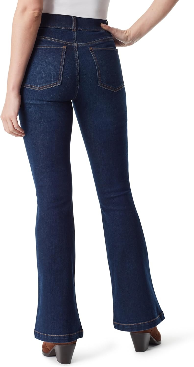 image:imageGloria Vanderbilt Womens Shape Effect Pull on High Rise Straight Leg Jean StandardAsheboro Whiskers