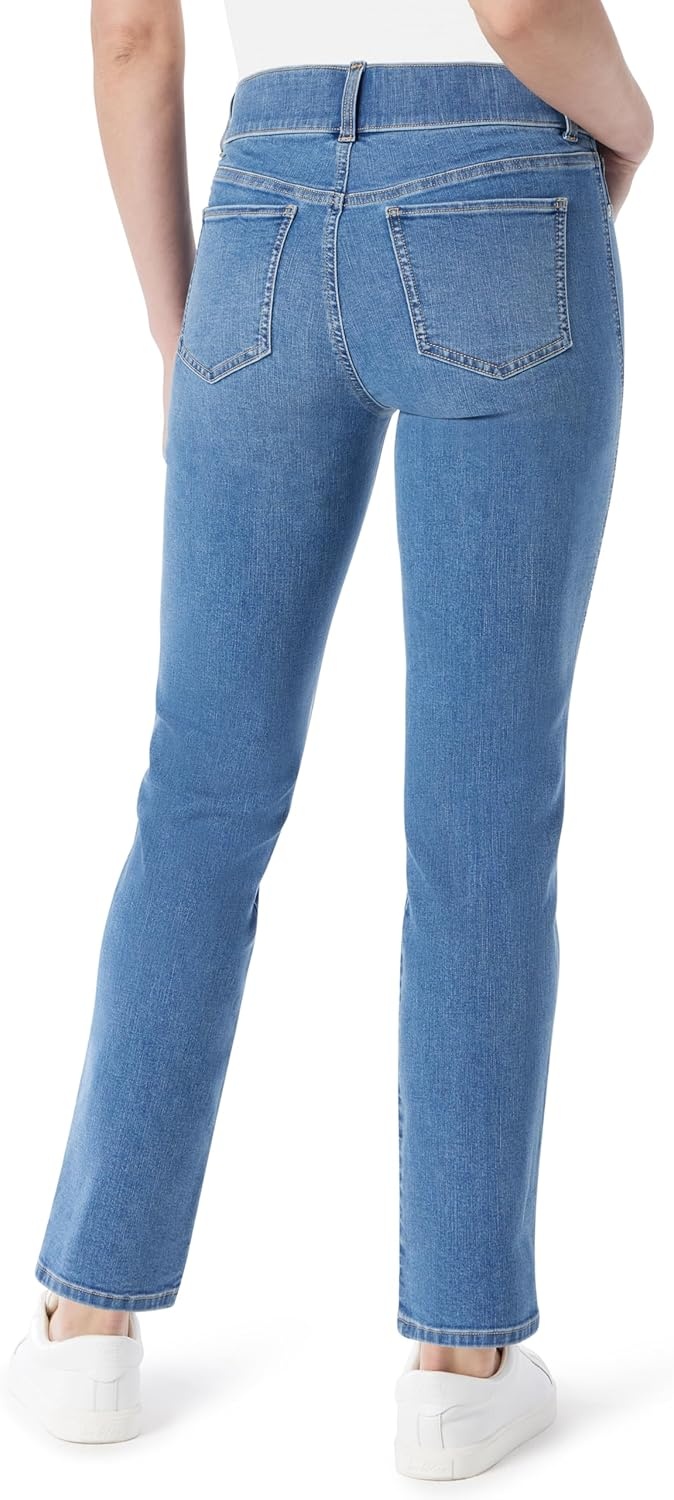 image:imageGloria Vanderbilt Womens Shape Effect Pull on High Rise Straight Leg Jean StandardGrand Rapids