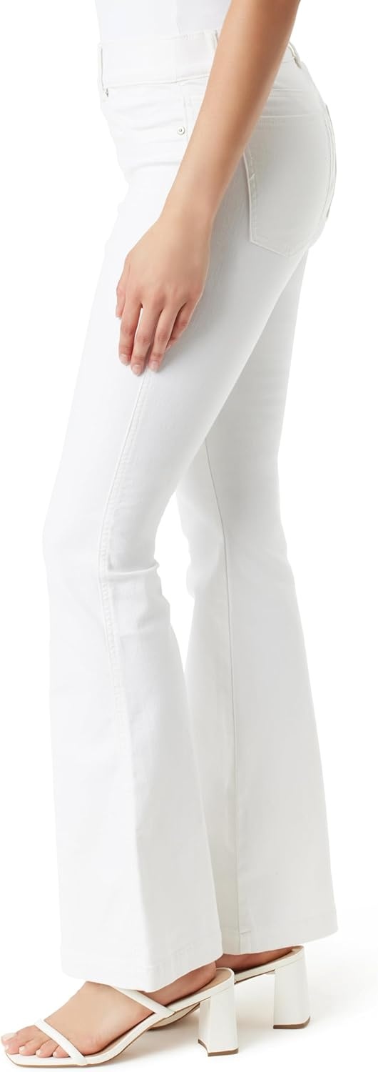 image:imageGloria Vanderbilt Womens Shape Effect Pull on High Rise Straight Leg Jean StandardVintage White