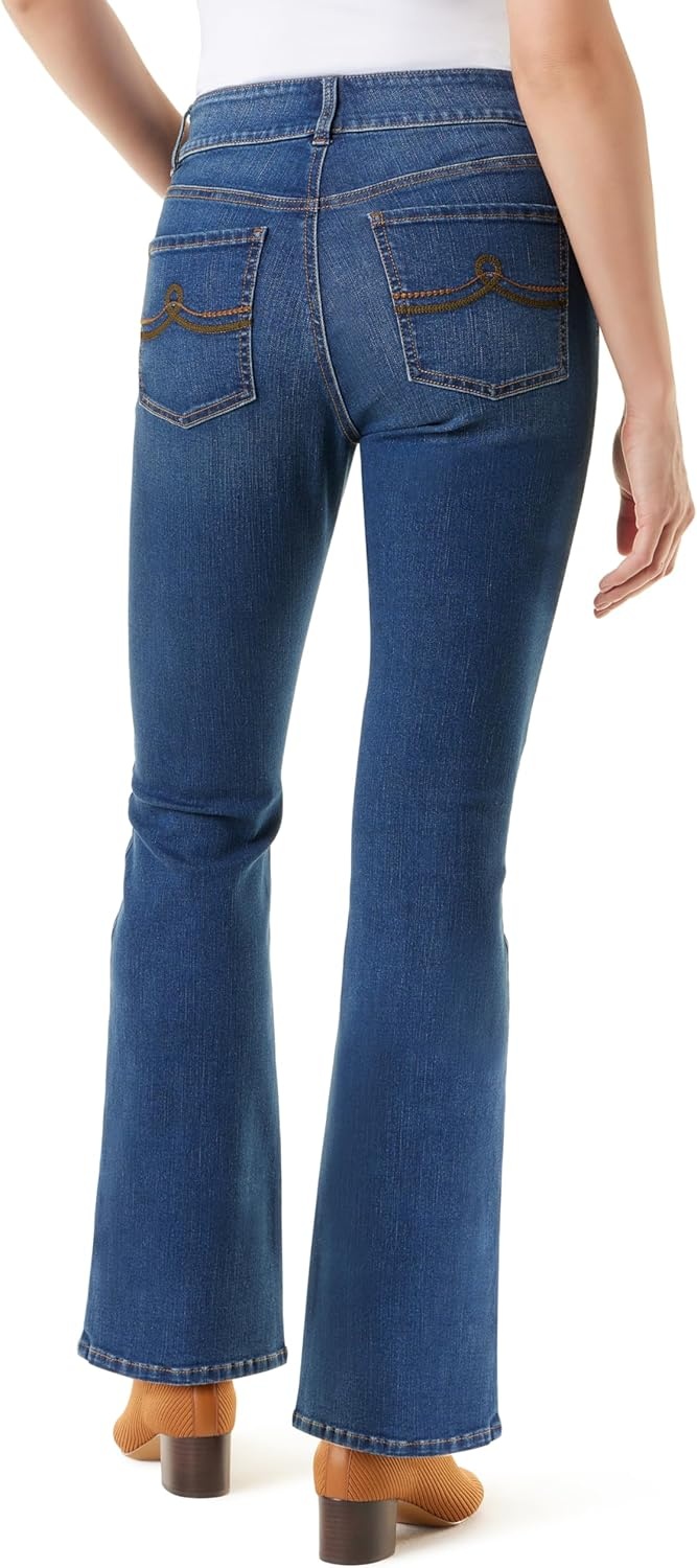 image:imageGloria Vanderbilt Womens Shape Effect Tummy Hold High Rise Boot Cut Jean StandardHalifax Whiskers