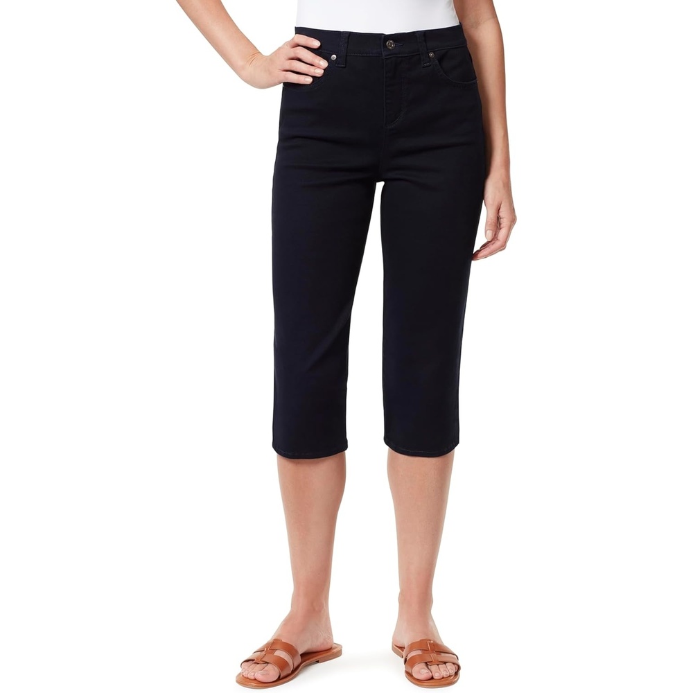 image:imageGloria Vanderbilt Womens Amanda Capri with High Rise Tapered StandardMidnight Affair