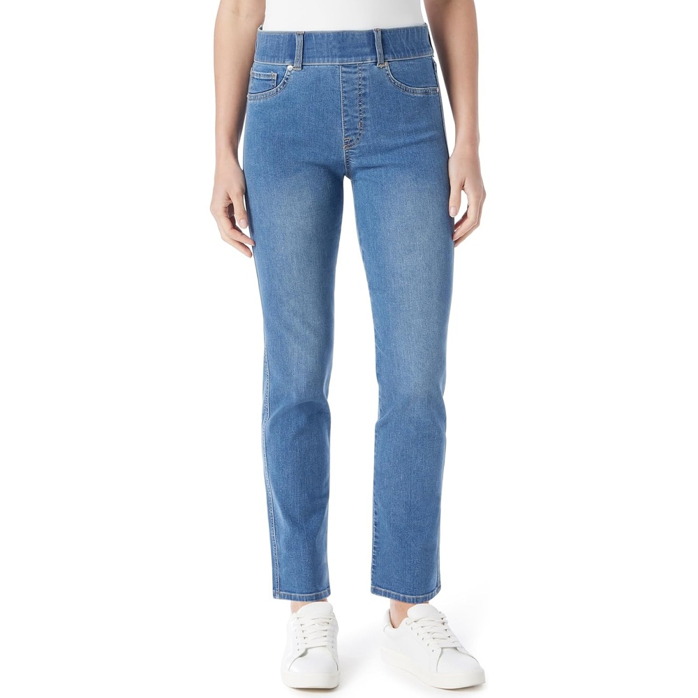 image:imageGloria Vanderbilt Womens Shape Effect Pull on High Rise Straight Leg Jean StandardGrand Rapids