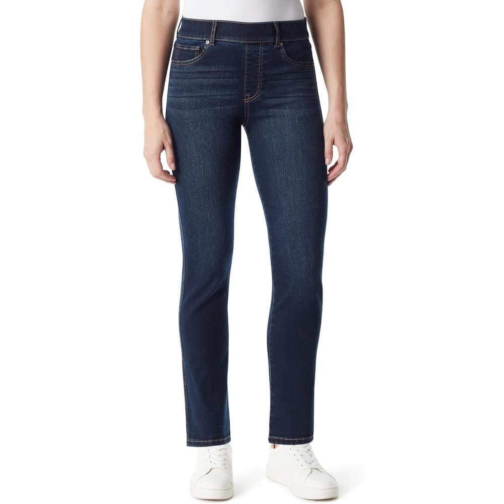 image:imageGloria Vanderbilt Womens Shape Effect Pull on High Rise Straight Leg Jean StandardKansas Whiskers