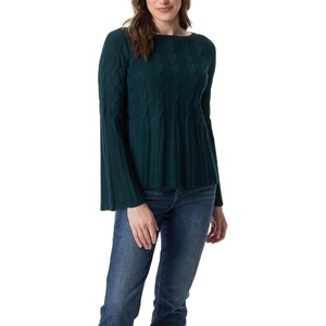 image:imageGloria Vanderbilt Womens Maren Boat Neck Cable Sweater Pullover StandardPonderosa Spruce