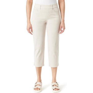 image:imageGloria Vanderbilt Womens Shape Effect Pull on High Rise Straight Leg Capri StandardStonewood