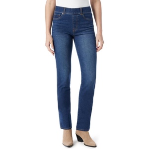 image:imageGloria Vanderbilt Womens Shape Effect Pull on High Rise Straight Leg Jean StandardAsheboro Whiskers