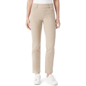 image:imageGloria Vanderbilt Womens Shape Effect Pull on High Rise Straight Leg Jean StandardFlaxen Wheat