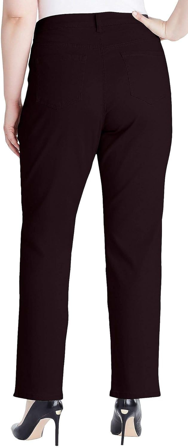 image:imageGloria Vanderbilt Womens Amanda Classic High Rise Tapered Jean Plus SizeCoffee Roastds