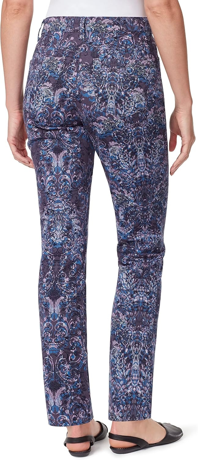 image:imageGloria Vanderbilt Womens Amanda Classic High Rise Tapered Jean Plus SizeGraystone Roman Scrolls