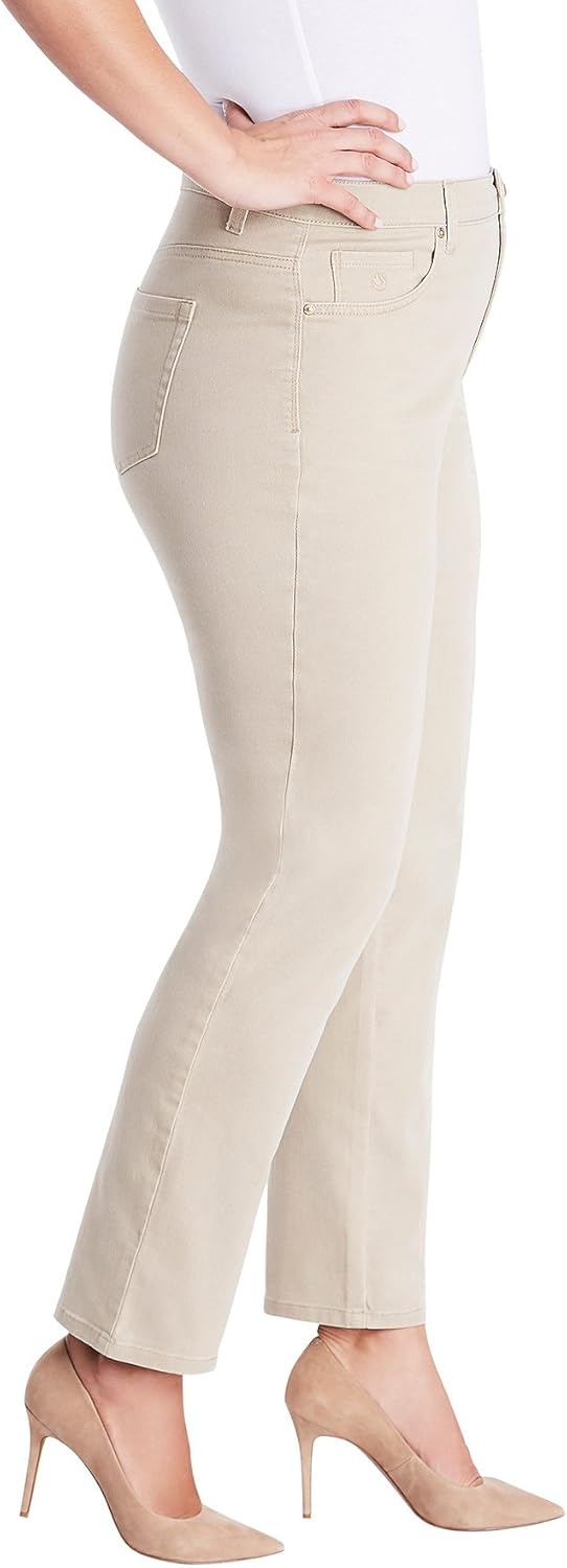 image:imageGloria Vanderbilt Womens Amanda Classic High Rise Tapered Jean Plus SizePerfect Khaki
