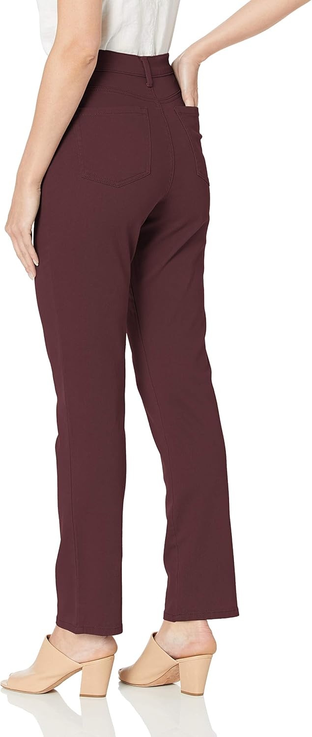 image:imageGloria Vanderbilt Womens Amanda Classic High Rise Tapered Jean Plus SizePort Wine