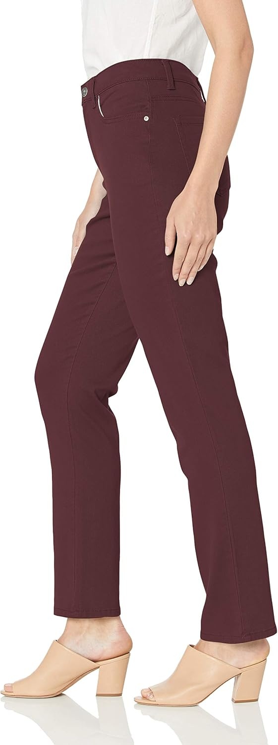 image:imageGloria Vanderbilt Womens Amanda Classic High Rise Tapered Jean Plus SizePort Wine