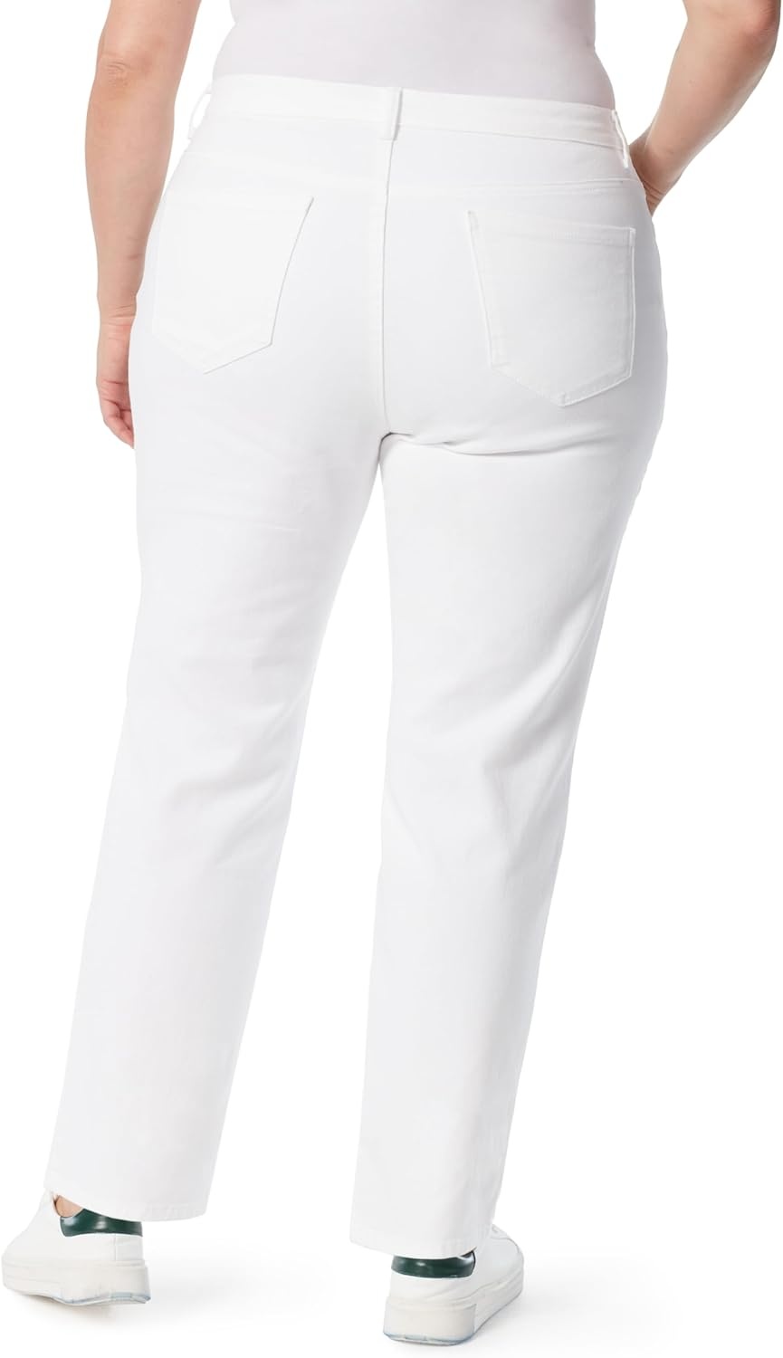 image:imageGloria Vanderbilt Womens Amanda Classic High Rise Tapered Jean Plus SizeVintage Whiteds