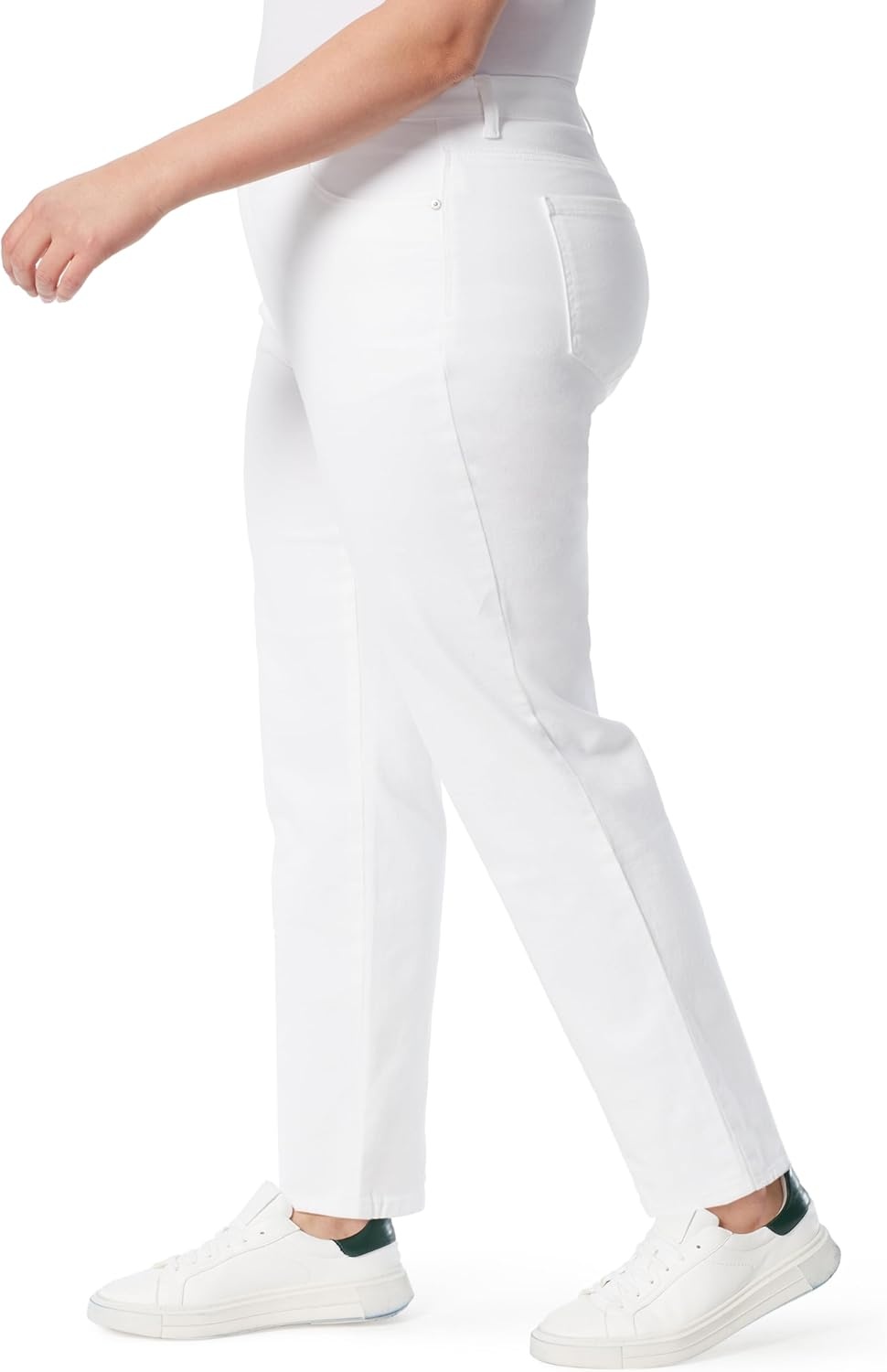 image:imageGloria Vanderbilt Womens Amanda Classic High Rise Tapered Jean Plus SizeVintage Whiteds