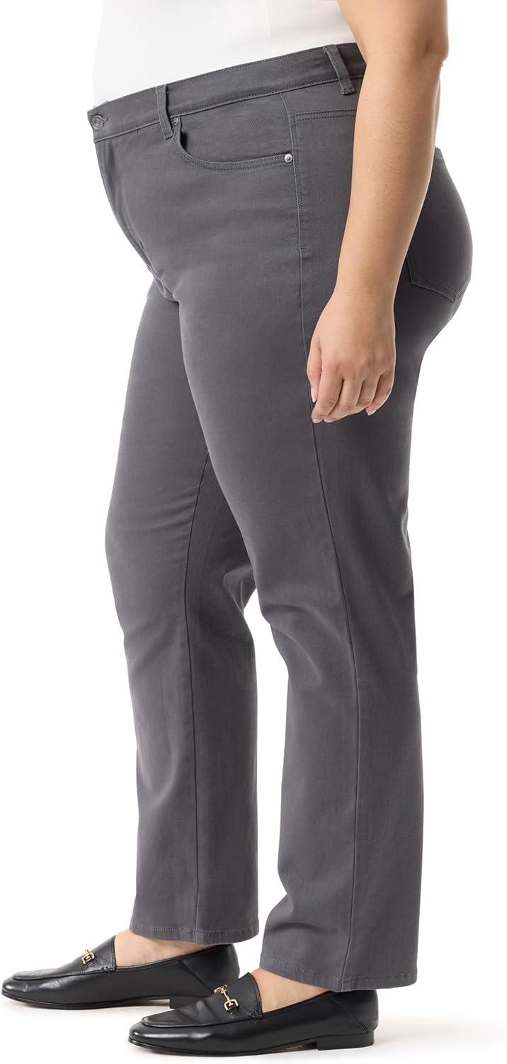 image:imageGloria Vanderbilt Womens Amanda Classic High Rise Tapered Jean PlusBoulder Grey
