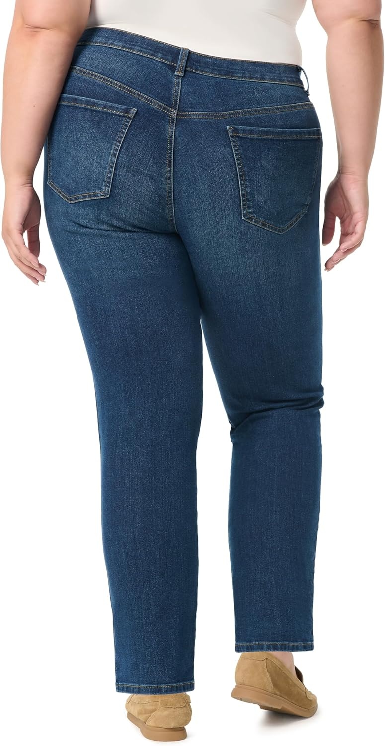 image:imageGloria Vanderbilt Womens Amanda Classic High Rise Tapered Jean PlusHalifax Whiskers