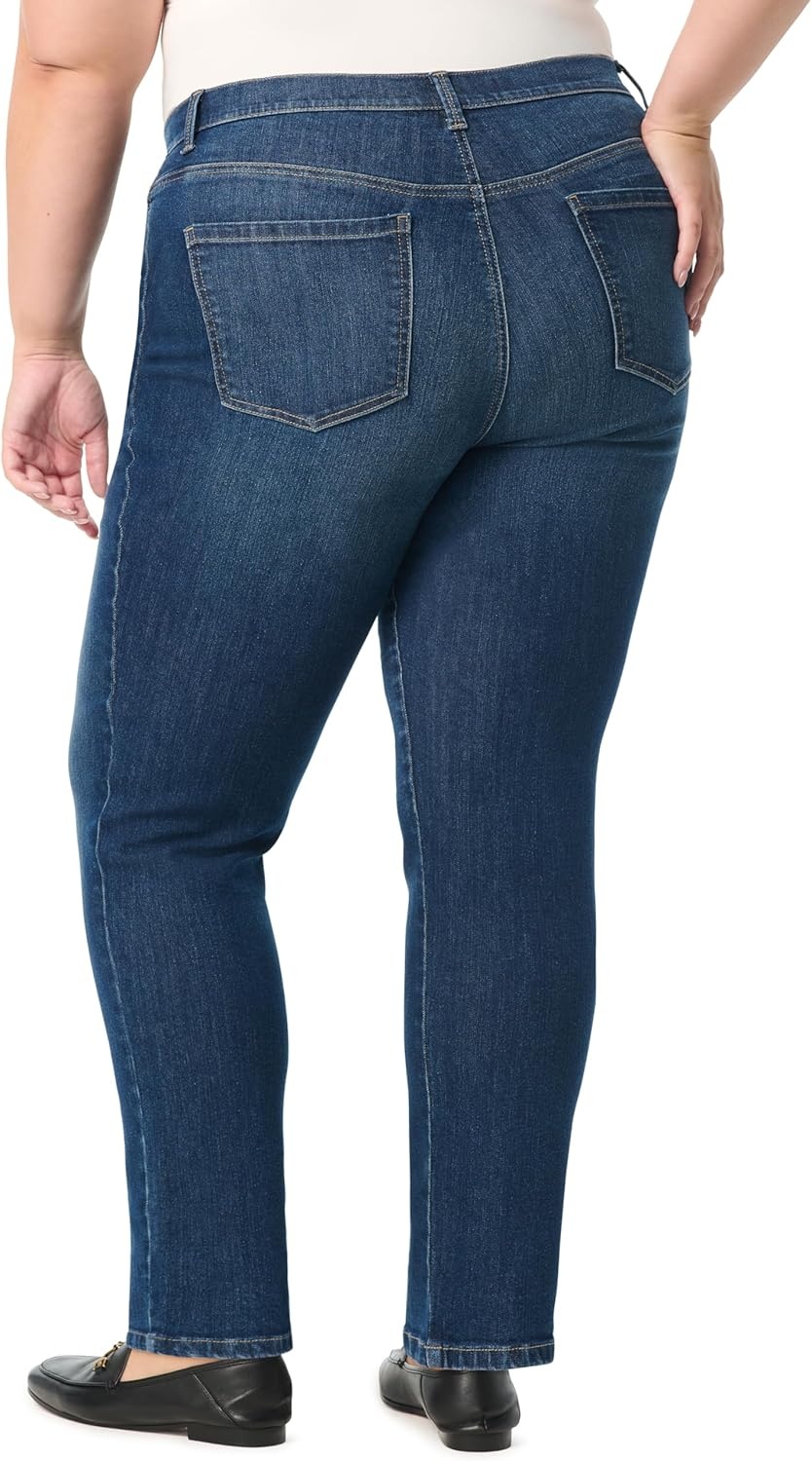 image:imageGloria Vanderbilt Womens Amanda Classic High Rise Tapered Jean PlusLaramie Whiskers