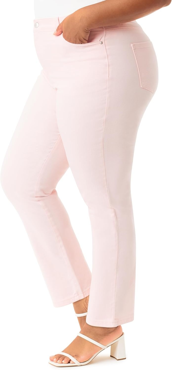 image:imageGloria Vanderbilt Womens Amanda Classic High Rise Tapered Jean PlusPink Dogwood