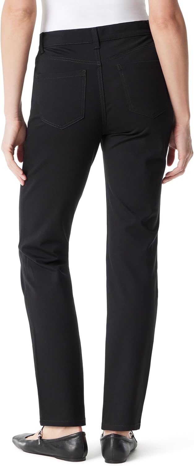image:imageGloria Vanderbilt Womens Amanda Ponte High Rise Knit Pant StandardBlack
