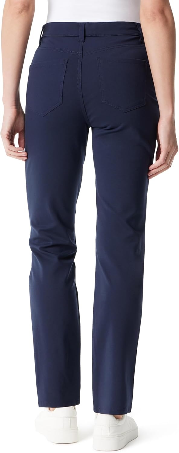 image:imageGloria Vanderbilt Womens Amanda Ponte High Rise Knit Pant StandardMidnight Affair
