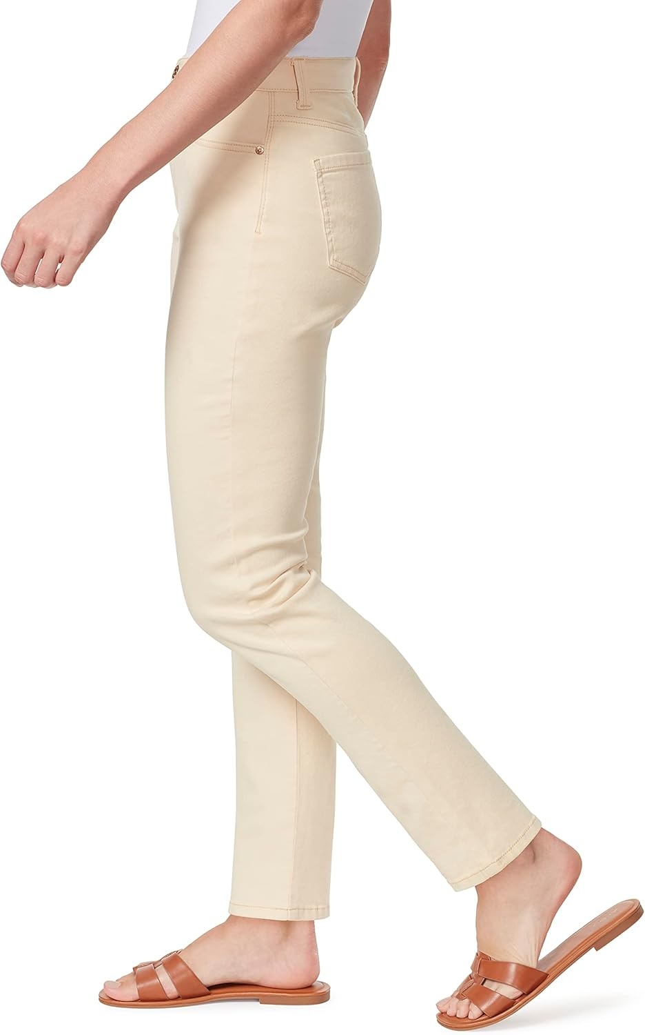 image:imageGloria Vanderbilt Womens Classic Tapered Amanda JeansAlmond Cream