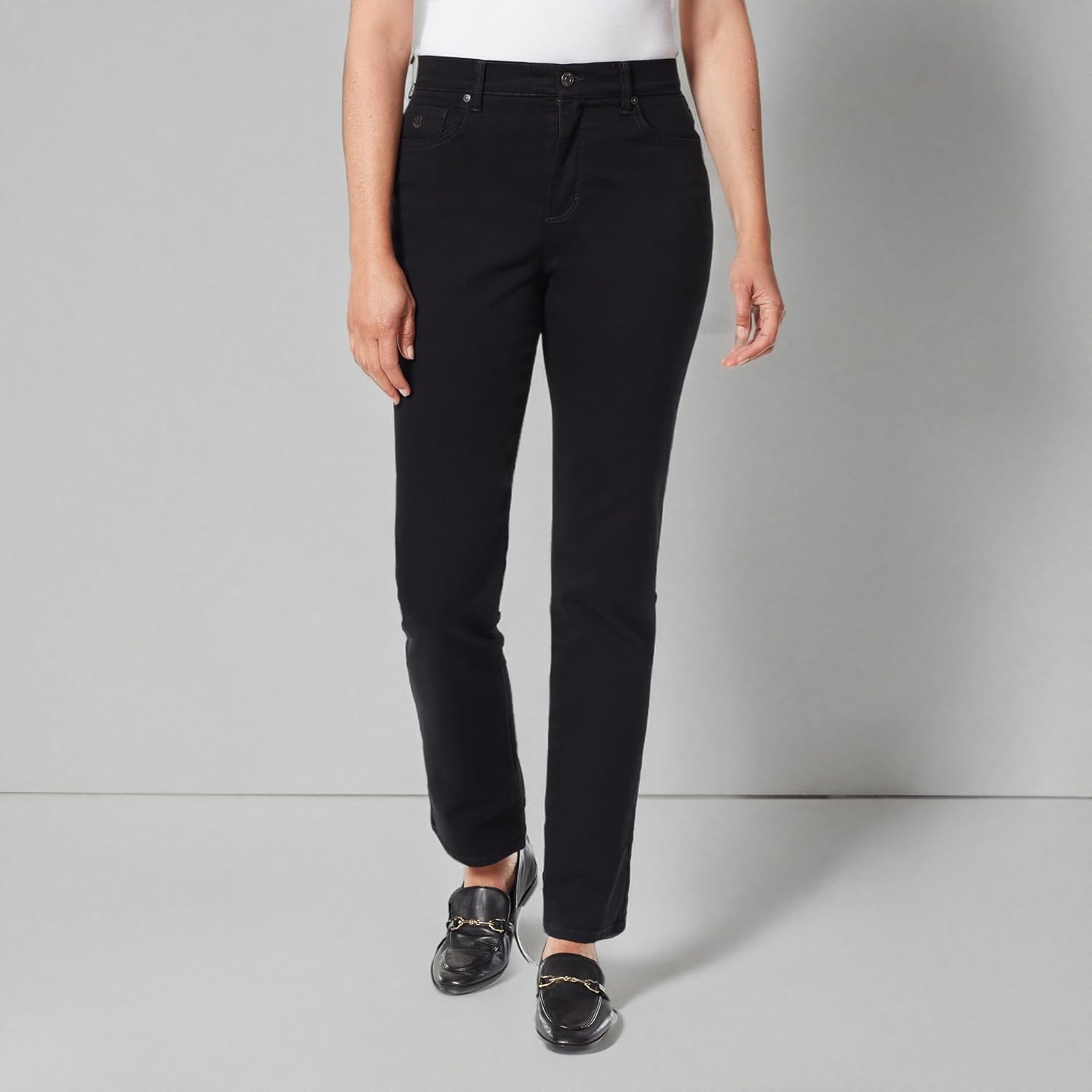 image:imageGloria Vanderbilt Womens Classic Tapered Amanda JeansBlack
