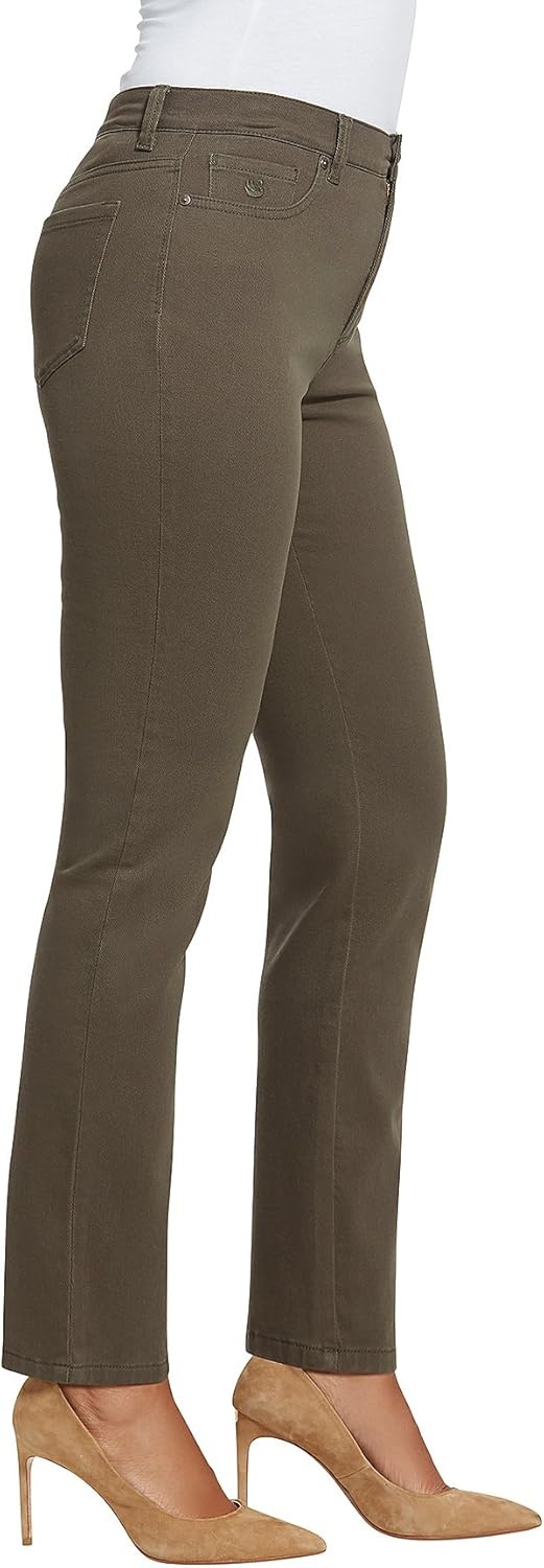 image:imageGloria Vanderbilt Womens Classic Tapered Amanda JeansDark Moss