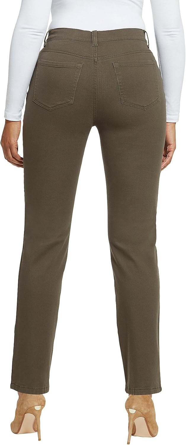 image:imageGloria Vanderbilt Womens Classic Tapered Amanda JeansDark Moss
