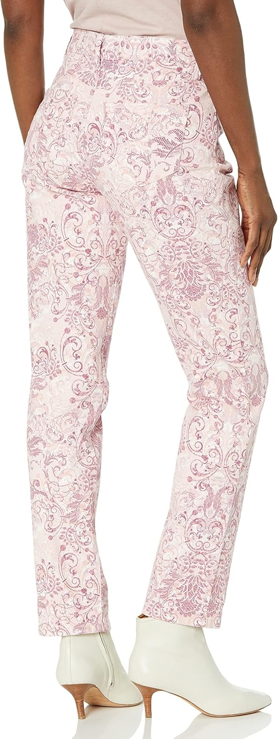 image:imageGloria Vanderbilt Womens Classic Tapered Amanda JeansRosy Pink Roman Scrolls