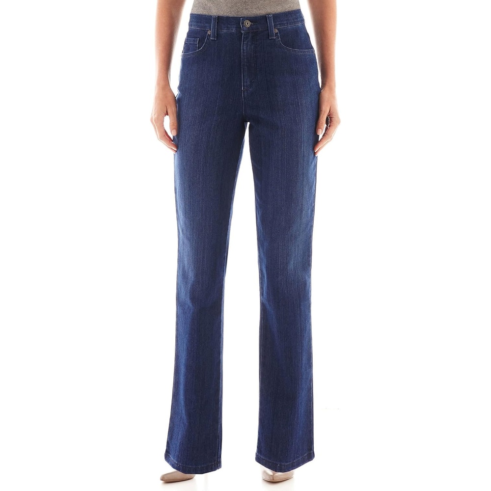 image:imageGloria Vanderbilt Ladies Amanda Stretch Denim Jean TallBoardwalk Blue