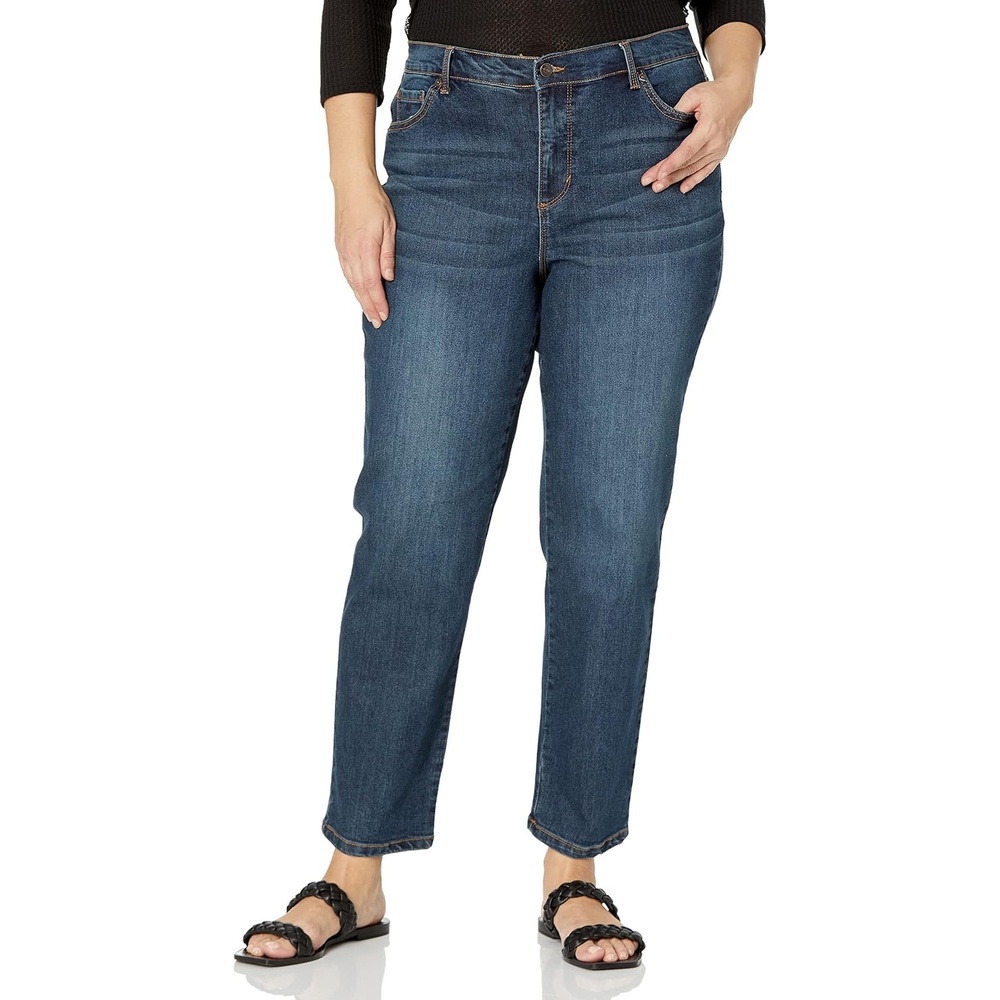 image:imageGloria Vanderbilt Womens Amanda Classic High Rise Tapered Jean Plus SizeHaswell