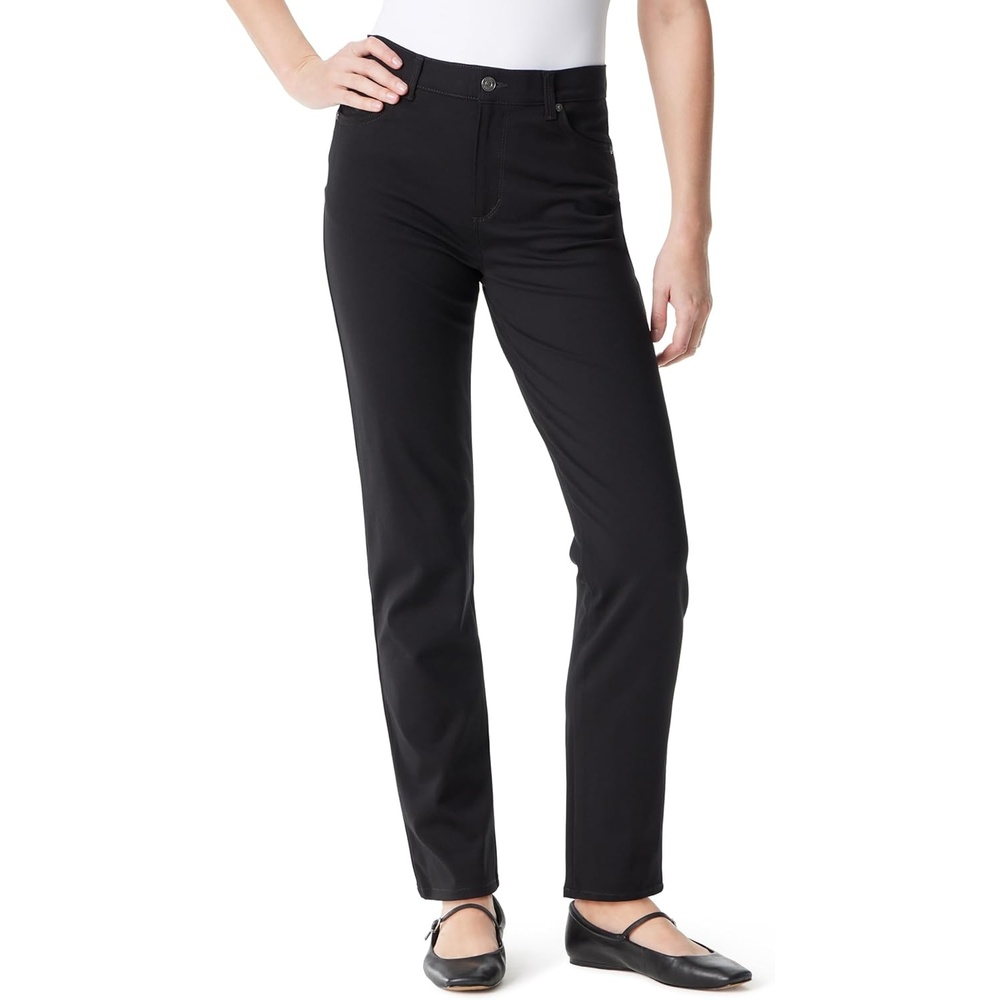 image:imageGloria Vanderbilt Womens Amanda Ponte High Rise Knit Pant StandardBlack