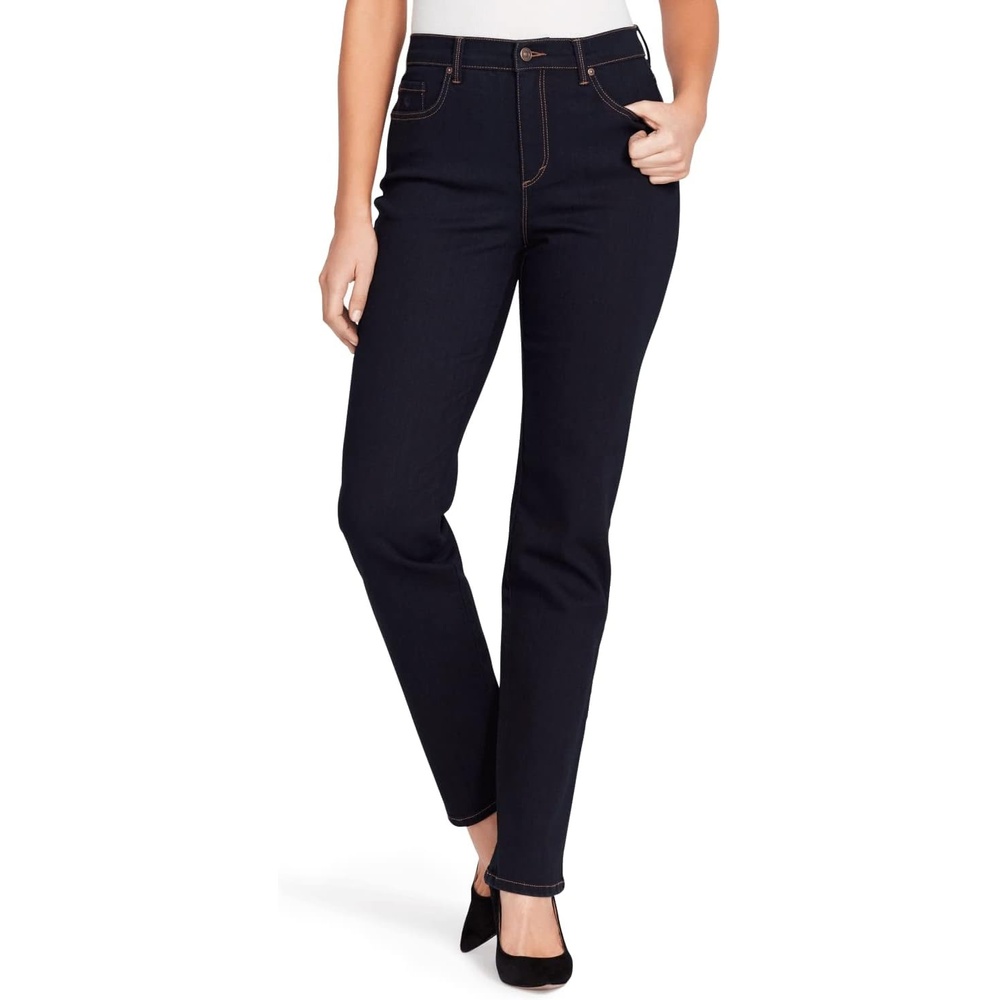 image:imageGloria Vanderbilt Womens Classic Tapered Amanda JeansRinse Noir
